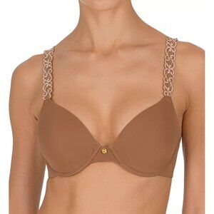 🆕 NATORI Pure Luxe Full UW T-Shirt Bra 34G Dulce Light Mocha #732080